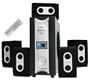 3000 Watt Surround Sound Speakers W/remote and 4 Aux-in