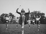 Prize Winning Drum Majorette Teaching Younger Girls to Twirl Batons For a Summer Job Photographic Poster Print by Walter Sanders, 16x12