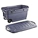 RUBBERMAID 45-Gallon Roughneck Wheeled Storage Box, Dark Indigo Metallic (RUB2463DIM)