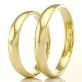 Product icon of Eheringe Trauringe Gold 333 Gelbgold mit Brillant (Paarpreis)