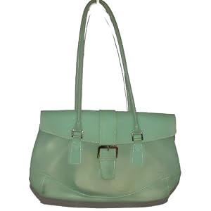 Liz Claiborne Green Jelly Shoulder Bag with Accessories
