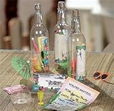 Tropical LUAU INVITATION in a Bottle kit -LUAU party supplies - 1 pc