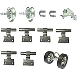 ALEKO&reg; Wall Mount Rolling Gate Hardware Kit For Chain Link Gate Fence