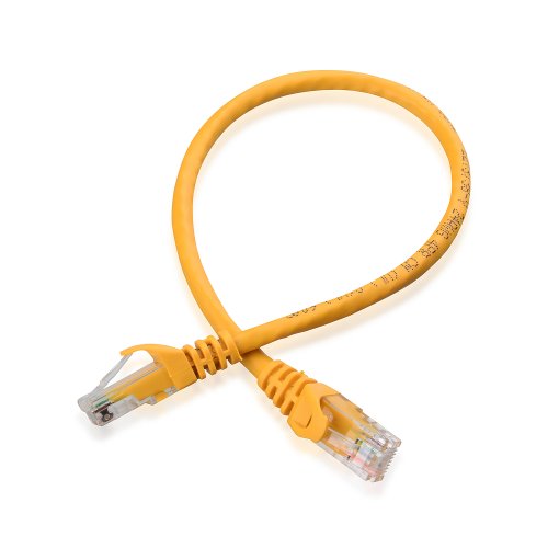 Cable Matters 5-Pack, Cat6 Snagless Ethernet Patch Cable in Yellow 1 Foot