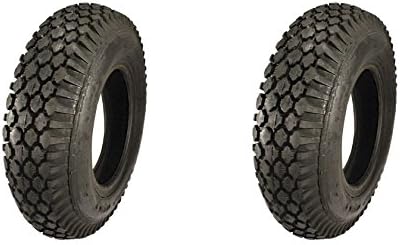 DSTM LOT of Two (2) Tire Geek Brand 4" 4.10/3.50-4 4 Ply Rated Tubeless Stud Tires
