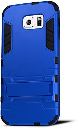 For Samsung Galaxy S6 Case,TRIFORCE LU Hard Armor Slim Kickstand Protective Phone Cover Samsung Galaxy S6 (blue)