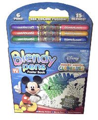 Childrens Toyshop  Toys : Blendy Pens Poster Book- Mickey Mouse Clubhouse
