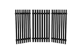 Music City Metals 50193 Porcelain Steel Channel Cooking Grid Replacement for Gas Grill Model Charbroil 463440109, Set of 3