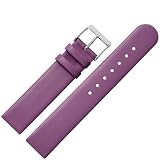 Marburger Bracelet de Montres: Design perfecto - 14 mm - violet - Boucle argente