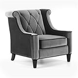IMAGE OF Barrister Gray Velvet Club Chair
