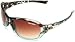 Tifosi Womens Dea 0090105407 Wrap Sunglasses,Blue Tortoise Frame/Brown, Red & Clear Lens,One Size