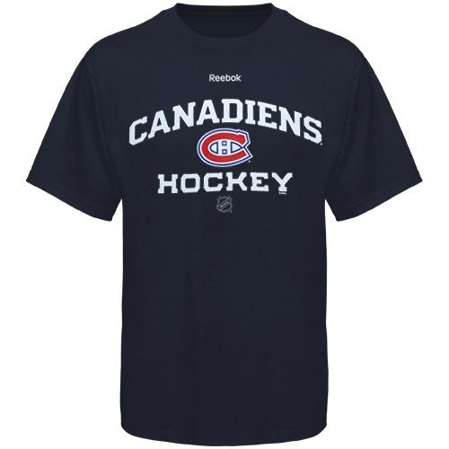 NHL Montreal Canadiens Authoritative Dark Navy Short Sleeve Tee (Dark Navy, X-Large)