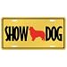 New  Border Collie / Show Dog  License Plate Dog