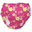 i play Swim Diaper Print: Lime Gingham Garden,Size: Large