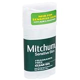 Mitchum Anti-Perspirant & Deodorant, Clear Gel, Sensitive Skin, Fragrance Free, 2.25 oz (63 g) (Pack of 6)