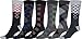 Sakkas Men's Crew High Patterned Colorful Design Dress Socks Asst Value 6-Pack