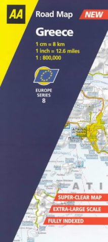 City Travel Guides Discounted  Books : Greece (AA Road Map Europe Series)