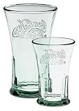 Libbey Coca-Cola Footed Flare Tumblers, 16-Piece Set, Georgia Green