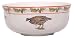 Artistically designed dinnerware woodland birds motif large salad bowl 48 oz.