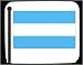 Mouse Pad with flag, Argentina Image