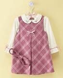 First Impressions Baby Girl 3 Piece Plaid Jumper Set