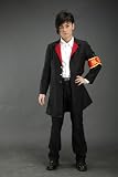Japanese Anime Katekyo Hitman Reborn Cosplay Costume - Hibari Kyoya 2nd Ver Set Medium