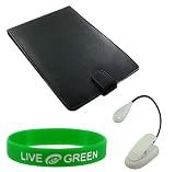 Leather Case and Book Light for Amazon Kindle 2 Reading Device (Kindle NOT Included)