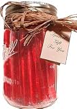 Gift Jar: Cherry Old Fashion Candy Sticks