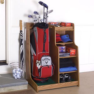 Golf Organizer for One - Oak