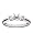 Platinum Baguette Diamond Engagement Ring Setting (1/10 ct tw, J, I1)