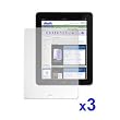 3 Pack of Premium Crystal Clear Screen Protectors for Apple iPad