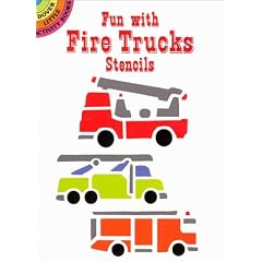 Fun with Fire Trucks Stencils