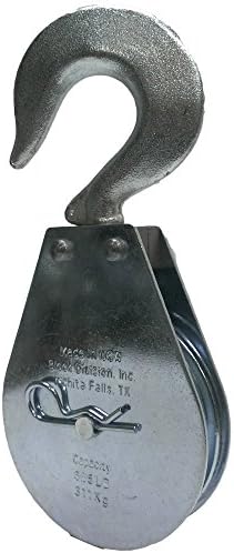 1/4" Cable x 2-1/2" Diameter Swivel Hook Snatch Block