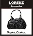 Lorenz Large Leather Bag with synthetic trim  in Black (3786)