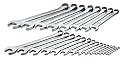 SK 86043 SuperKrome 23 Piece 6 Point 1/4-Inch to 1-1/2-Inch Combination Wrench Set