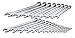 SK 86043 SuperKrome 23 Piece 6 Point 1/4-Inch to 1-1/2-Inch Combination Wrench Set