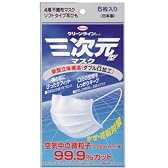 クリーンラインコーワ 三次元型マスク 5枚入 (2入り)