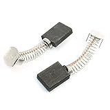uxcell カーボンブラシ　 22mm x 16mm x 6mm 　炭素、金属　62mm長い　2個入り
