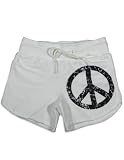 Celeb Kids - Girls Peace Shorts, White (Size 5)