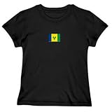 T-Shirt Woman Black Flag  St. Vincent & The Grenadines  Country