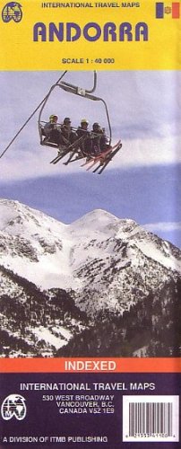 City Travel Guides Discounted  Books : International Travel Maps, Andorra, Scale 1:40 000: Indexed (Travel Reference Map)