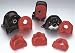 Energy Suspension 161106R Motor Mounts - Energy Suspension Motor Mounts - Motor Mount Inserts Motor Mounts - Polyurethane - Red - Acura - Honda - Integra - Civic - 1.8 - 1.6L - Set