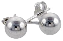 Sterling Silver Ball Stud Earrings