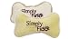 Simply Fido Organic Plush Bone Pet Toy, Small