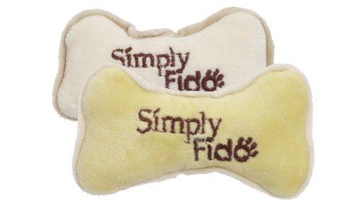 Simply Fido Organic Plush Bone Pet Toy, Small