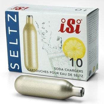 iSi 10-Pack Soda Chargers, Gold