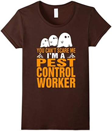 Women's Pest Control Worker Costume Women T-Shirt XL Brown