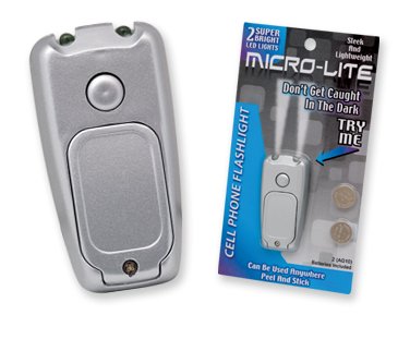 Micro-lite Cell Phone Flash Light! Peel & Stick Use Anywhere!