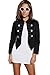 2LUV Women's Tailored Cap Sleeve Peplum Blazer