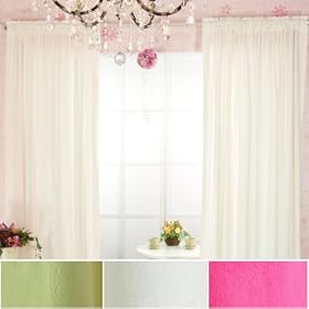 Micro Velvet Window Curtain 116x84 Pair - Ivory by Best Home Fashion